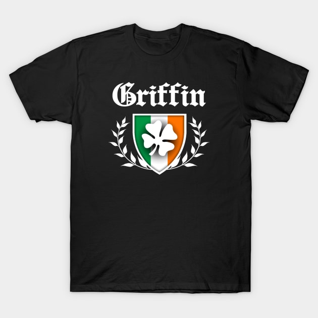 Griffin Shamrock Crest T-Shirt by robotface